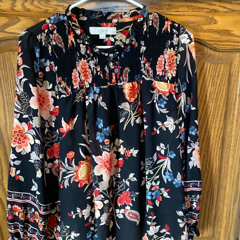 Loft floral blouse
